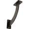 Ekena Millwork Bradford Steel Bracket, Antiqued Warm Silver 2"W x 9"D x 9"H BKTM02X09X09BRAWS - alternate 1
